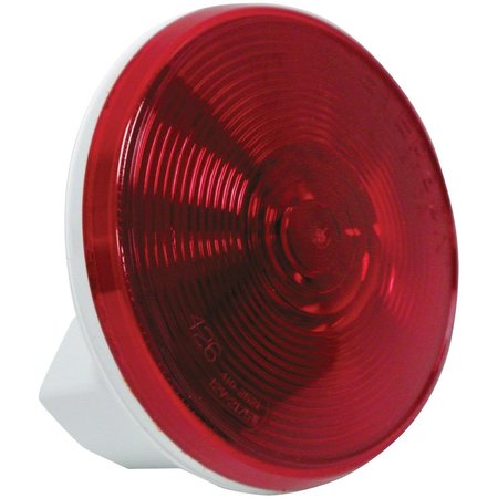 PETERSON MANUFACTURING Stop Turn Tail Light Incandescent Bulb Round Red Lens 414 NonSubmersible V426R
